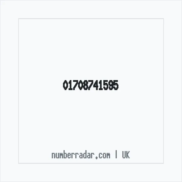 Reverse number check for +44 1708 741595 — who called me?