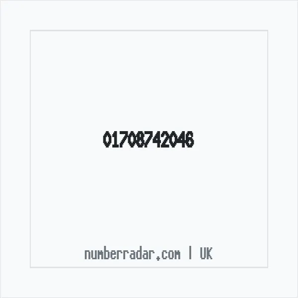 Reverse number check for +44 1708 742046 — who called me?