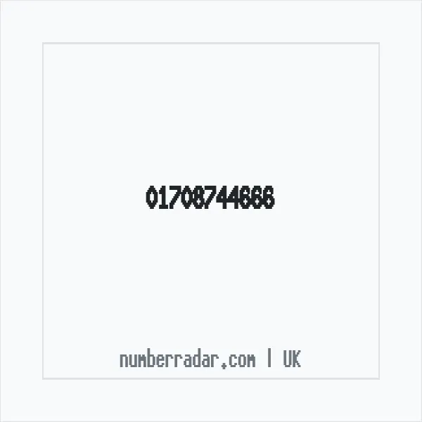 Reverse number check for +44 1708 744666 — who called me?
