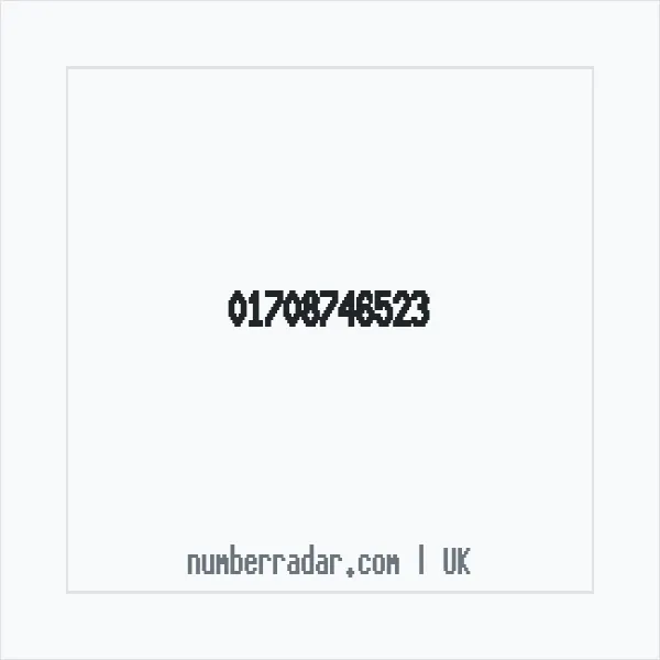 Reverse number check for +44 1708 746523 — who called me?