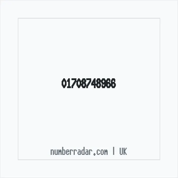 Reverse number check for +44 1708 748966 — who called me?