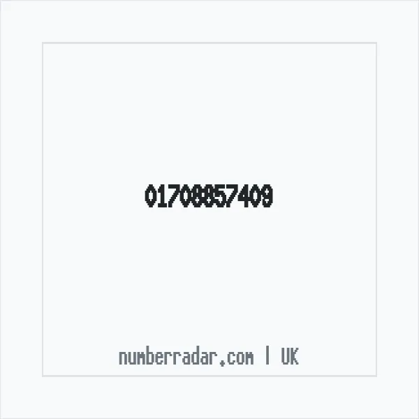 Reverse number check for +44 1708 857409 — who called me?