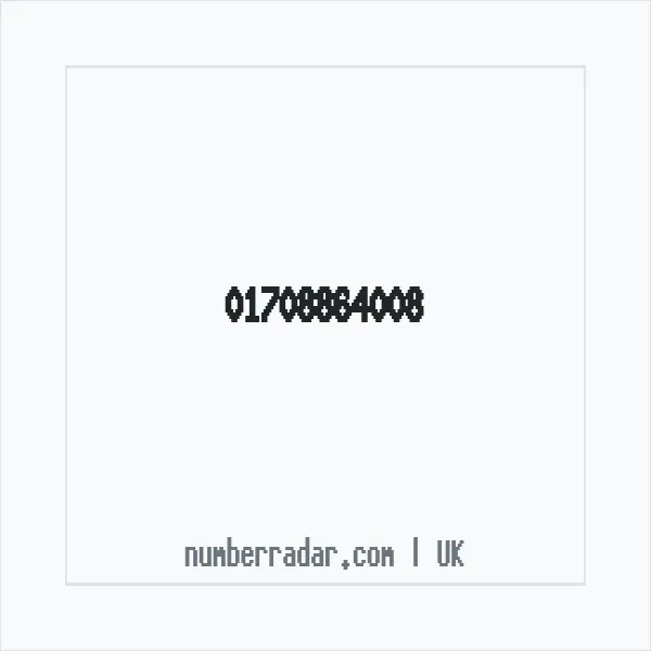 Reverse number check for +44 1708 864008 — who called me?