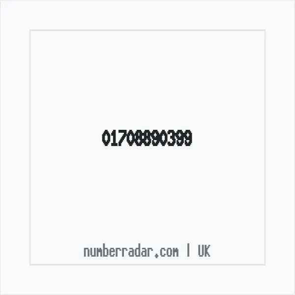 Reverse number check for +44 1708 890399 — who called me?