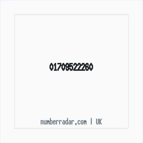 Reverse number check for +44 1709 522260 — who called me?