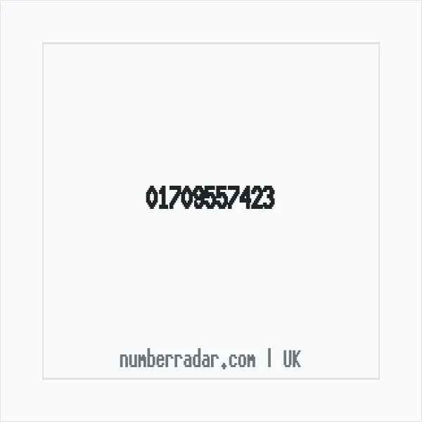 Reverse number check for +44 1709 557423 — who called me?