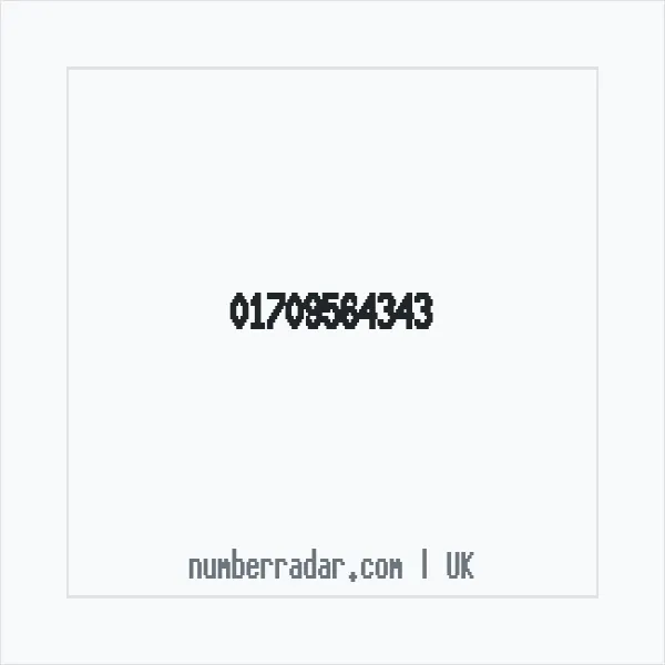 Reverse number check for +44 1709 564343 — who called me?