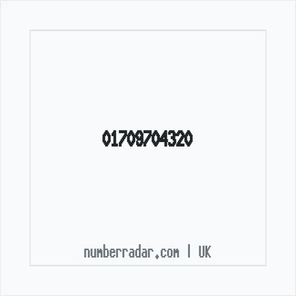 Reverse number check for +44 1709 704320 — who called me?