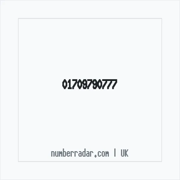 Reverse number check for +44 1709 790777 — who called me?