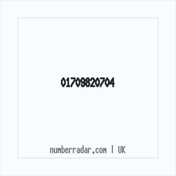Reverse number check for +44 1709 820704 — who called me?
