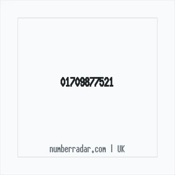 Reverse number check for +44 1709 877521 — who called me?