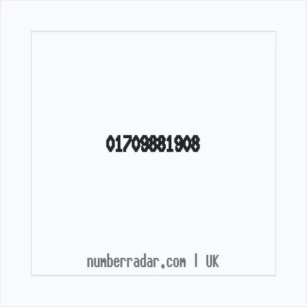 Reverse number check for +44 1709 881908 — who called me?