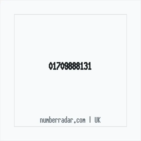 Reverse number check for +44 1709 888131 — who called me?