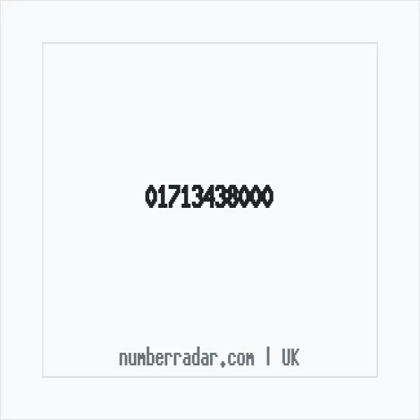 Reverse number check for +44 1713 438000 — who called me?
