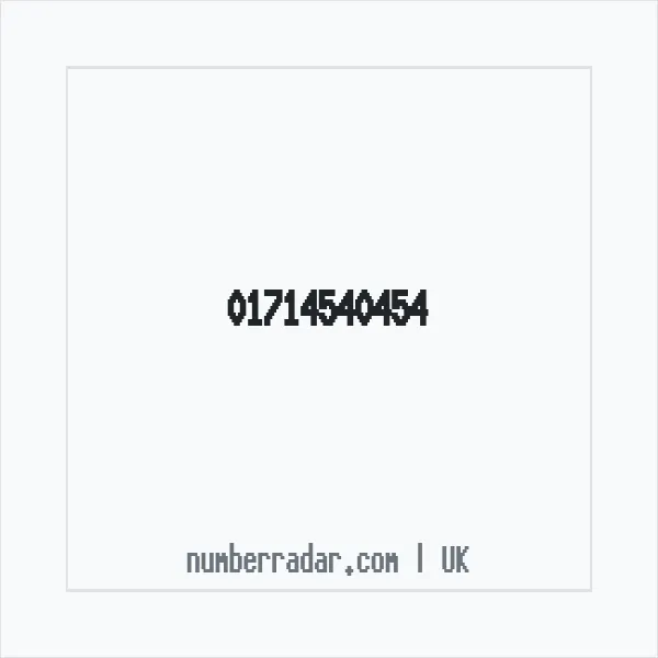 Reverse number check for +44 1714 540454 — who called me?