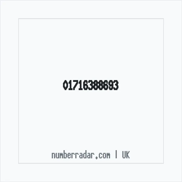 Reverse number check for +44 1716 388693 — who called me?