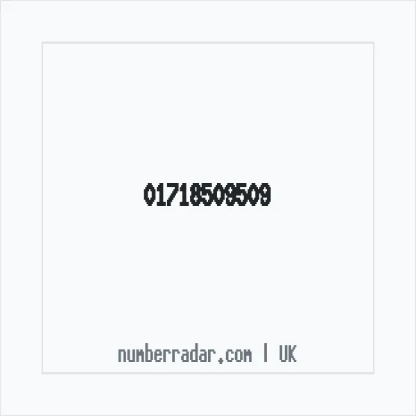 Reverse number check for +44 1718 509509 — who called me?