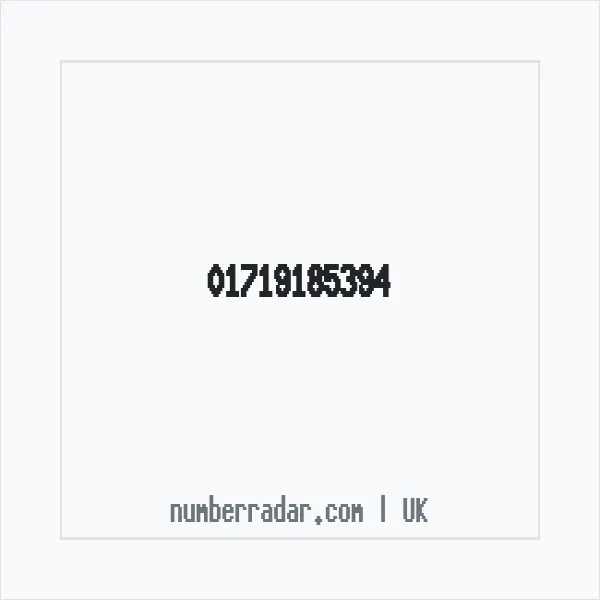 Reverse number check for +44 1719 185394 — who called me?
