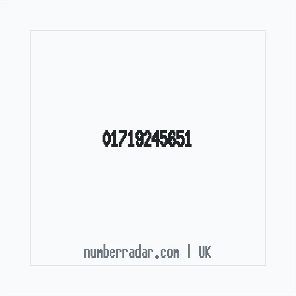Reverse number check for +44 1719 245651 — who called me?