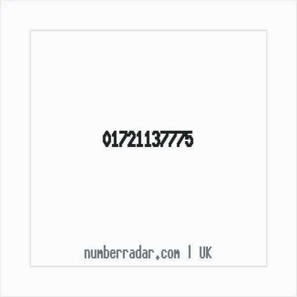 Reverse number check for +44 1721 137775 — who called me?
