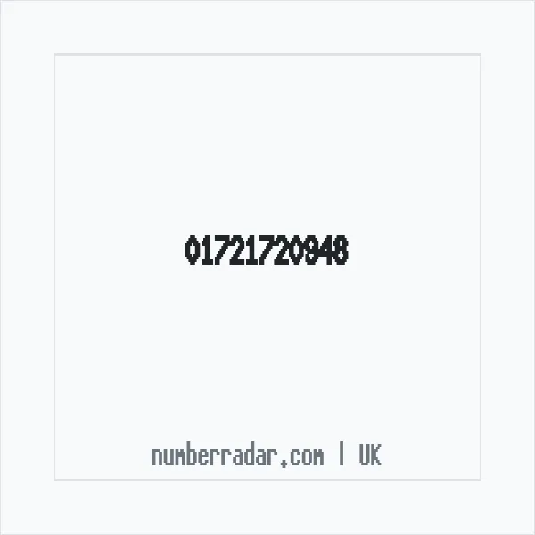Reverse number check for +44 1721 720948 — who called me?