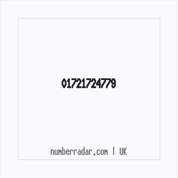 Reverse number check for +44 1721 724779 — who called me?