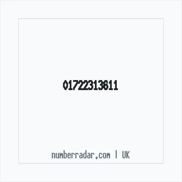Reverse number check for +44 1722 313611 — who called me?