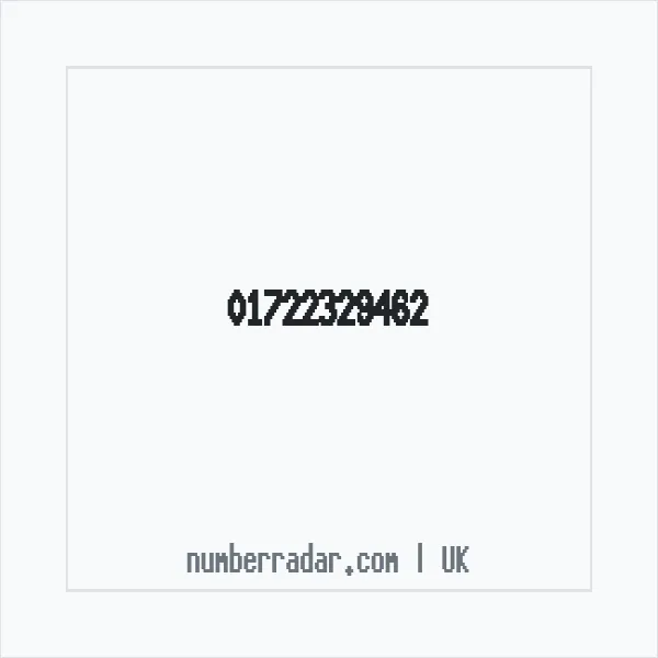 Reverse number check for +44 1722 329462 — who called me?