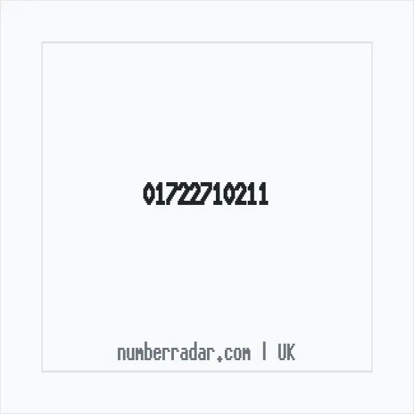 Reverse number check for +44 1722 710211 — who called me?