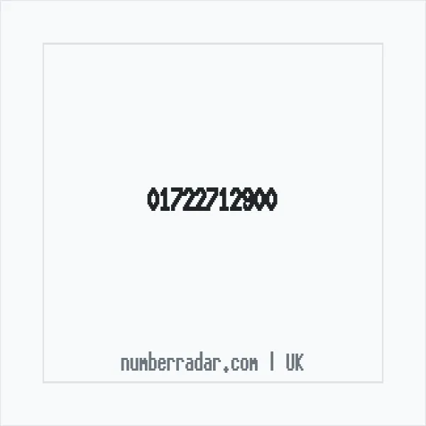 Reverse number check for +44 1722 712900 — who called me?