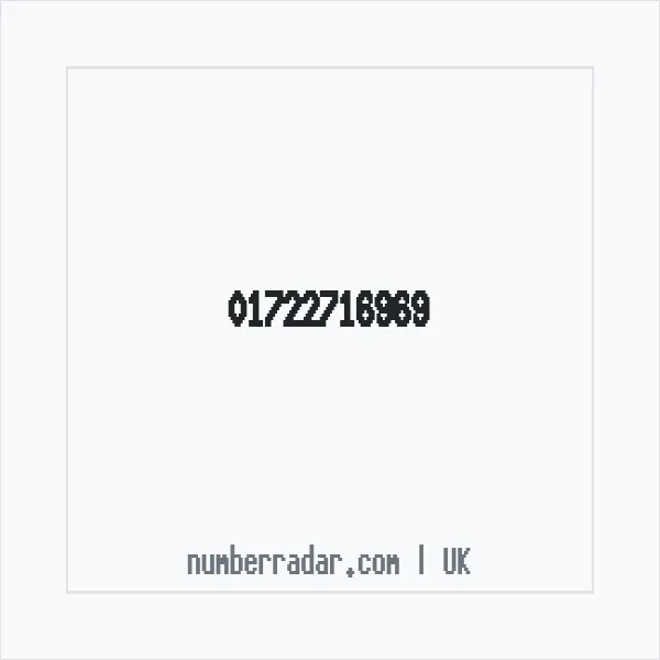 Reverse number check for +44 1722 716969 — who called me?