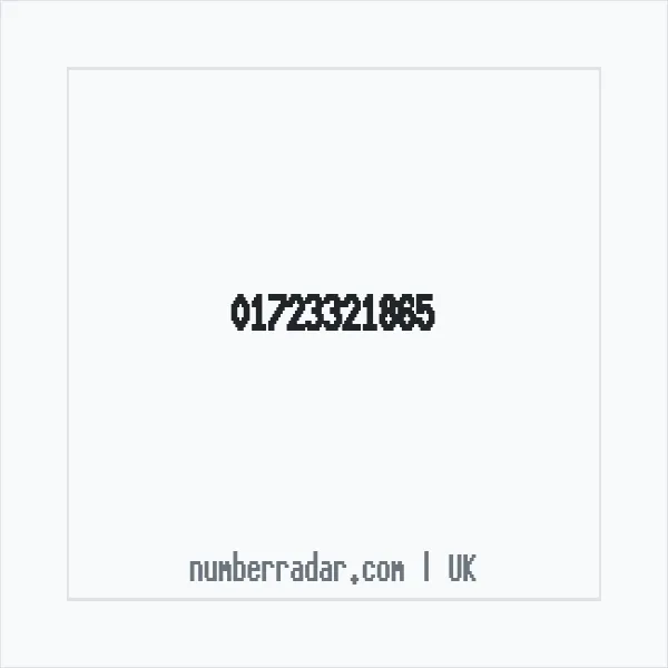 Reverse number check for +44 1723 321865 — who called me?