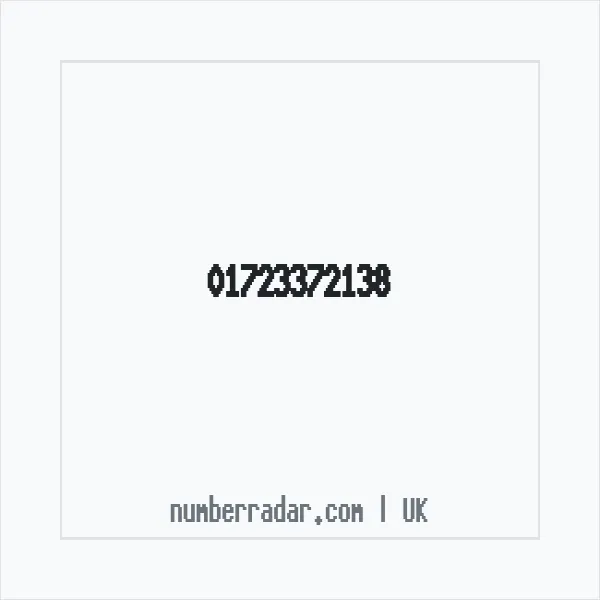 Reverse number check for +44 1723 372138 — who called me?