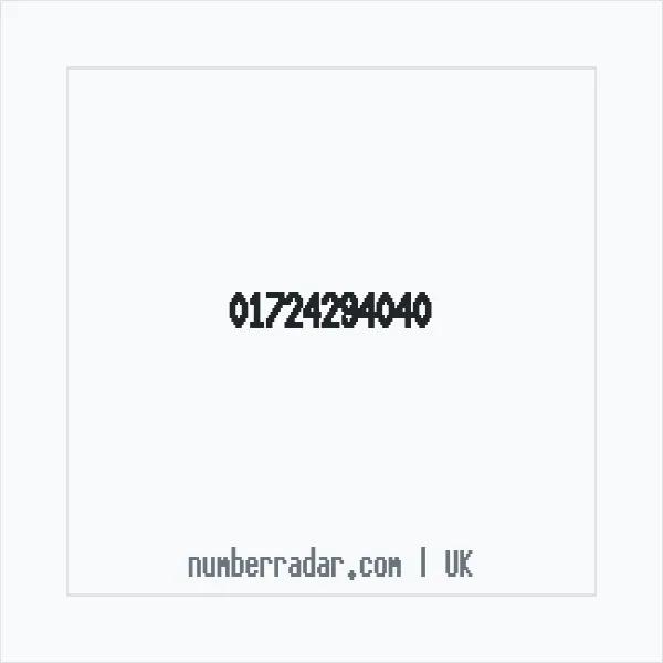 Reverse number check for +44 1724 294040 — who called me?