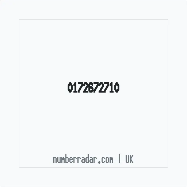 Reverse number check for +44 172672710 — who called me?