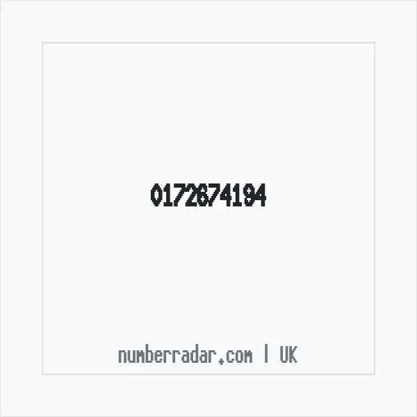 Reverse number check for +44 172674194 — who called me?