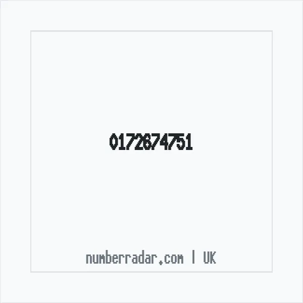Reverse number check for +44 172674751 — who called me?