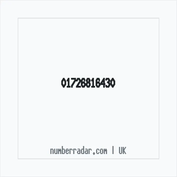 Reverse number check for +44 1726 816430 — who called me?