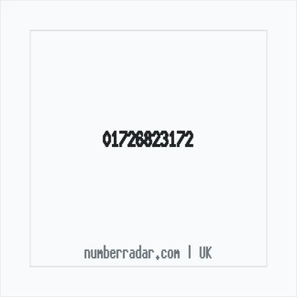 Reverse number check for +44 1726 823172 — who called me?