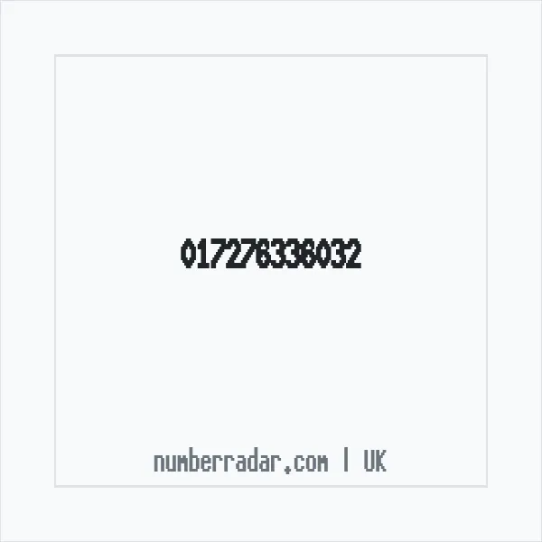 Reverse number check for +44 (1727) 633-603 — who called me?