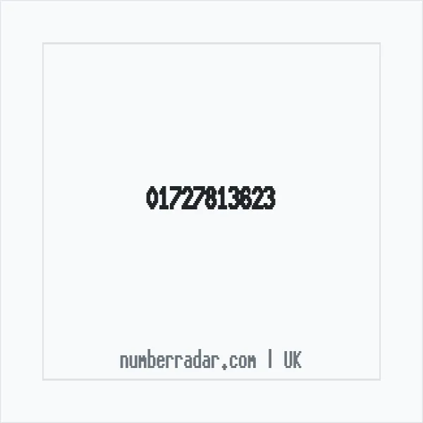 Reverse number check for +44 1727 813623 — who called me?