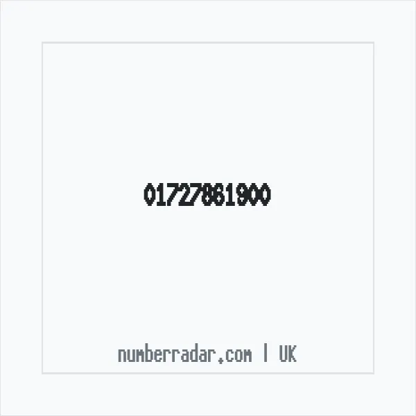 Reverse number check for +44 1727 861900 — who called me?