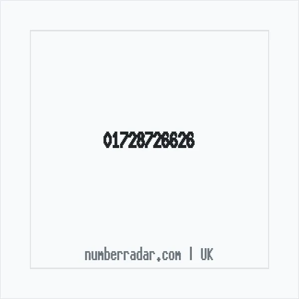 Reverse number check for +44 1728 726626 — who called me?