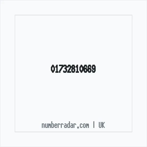 Reverse number check for +44 1732 810669 — who called me?