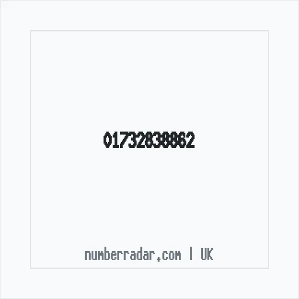 Reverse number check for +44 1732 838862 — who called me?