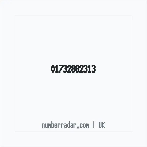 Reverse number check for +44 1732 862313 — who called me?