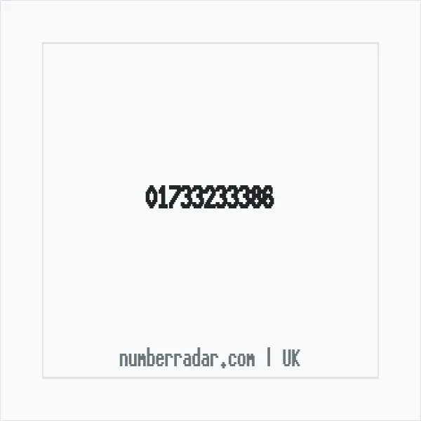 Reverse number check for +44 1733 233386 — who called me?
