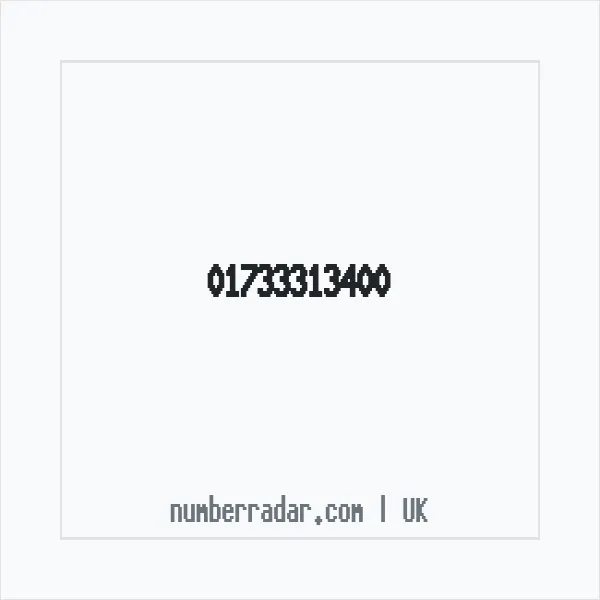 Reverse number check for +44 1733 313400 — who called me?