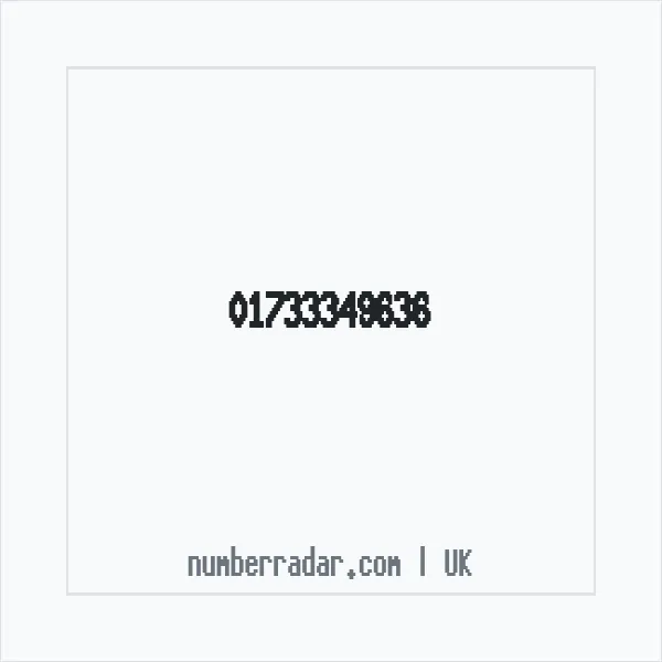Reverse number check for +44 1733 349636 — who called me?