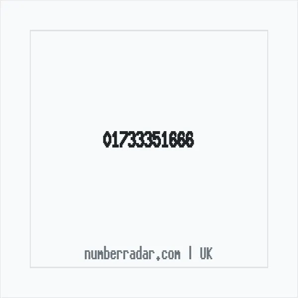 Reverse number check for +44 1733 351666 — who called me?